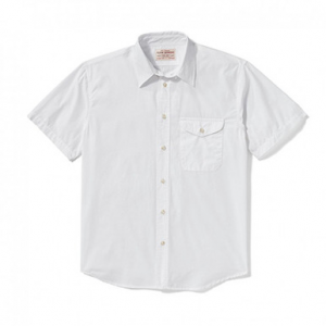 Filson Filson'S S/S Feather Cloth Shirt White M FCO-004263 FIL-10807-White-M|FIL-10807-White-M