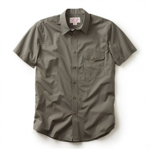 Filson S/S Feather Cloth Shirt Olive SM 10491 in Green, S