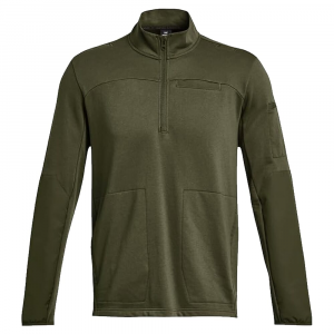 Under Armour Rival Fleece Tactical Job 1/4 Zip Marine OD Green XXL 1379203-390009, XL