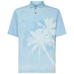 Oakley Reduct Stonewash Blue Polo Shirt XXL FOA404359-6EK-XXL