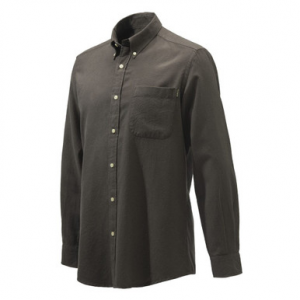 Beretta Winter Button-Down Shirt Chocolate Brown Medium LU641T1643080XM
