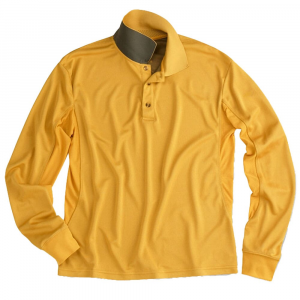 Beretta Women's Bamboo LS Polo Mango X Large MD8772510208XL Top in Yellow, M