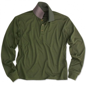 Beretta Women Bamboo LS Polo Loden Green Large MD8772510700L Top