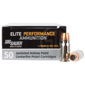 Sig Sauer Ammo .357 SIG 125gr Elite V-Crown Jacketed Hollow Point 50/Box E357S1-50