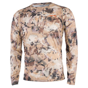 Sitka Gear Sitka CORE Lt Wt Crew Top - LS Optifade Waterfowl Medium Tall 10064-WL-MT Top in Waterfowl Marsh, SM-3XL