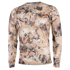Sitka Gear Sitka CORE Lt Wt Crew Top - LS Optifade Waterfowl Small 10064-WL-S Top in Waterfowl Marsh, SM-3XL