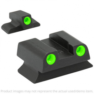 Meprolight Tru-Dot Beretta M9/M92 (Except 92X/M9A3/92A1) Fixed Green Rear/Front Tritium Illum Pistol Sight Set 0106623101 - Open Package UA4292