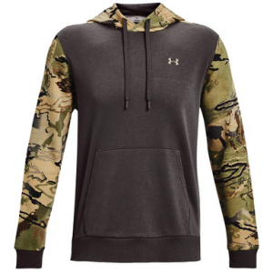 Under Armour Rival Camo Blocked Fleece Hoodie Charcoal/UA Barren Camo/Bayou LG 1373180-019002