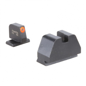 Ameriglo Optic Compatible Grn Trit w/Orange Outline .378"F , Black .492"R Sight Set for S&W M&P (2.0 Core Dovetail) SW-511