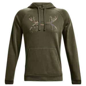 Under Armour Rival Fleece Antler Hoodie Marine OD Green/UA Forest All Season Camo XXL 1365679-390006 in Odg