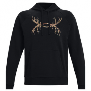 Under Armour Rival Fleece Antler Hoodie Black/UA Barren Camo XXL 1365679-001006