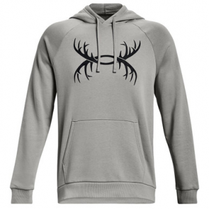 Under Armour Rival Fleece Antler Hoodie Tin/UA Blackout Camo LG 1365679-558005