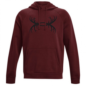 Under Armour Rival Fleece Antler Hoodie Chestnut Red/Black 3XL 1365679-690001