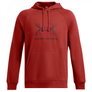 Under Armour Rival Fleece Antler Hoodie Earthen Orange XL 1388086-840005, L
