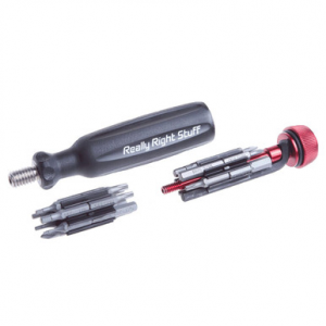 Really Right Stuff MTX Multi-Tool w/(2) Bit Holders, (22) 3/16" Hex Socket Bits, Hex Key & Storage Tube MTX