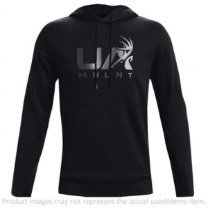 Under Armour Armour Fleece Hunt Icon Hoodie Black/Pitch Grey 3XL 1375114-001001 - No Tags - Excellent Condition UA6152