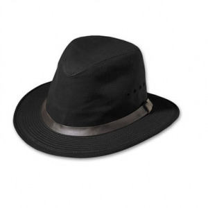 Filson SM Black Tin Cloth Packer Hat 60015, S