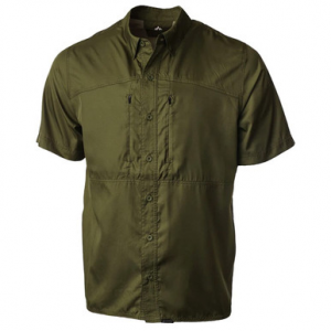 Pnuma Outdoors Short Sleeve Shooting Shirt Dark Olive XL PSSSSCYX
