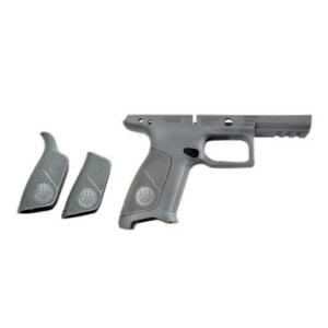 Beretta APX No Finger Grooves Wolf Grey Grip Frame w/(2) Backstraps E02048