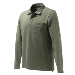 Beretta Airmesh LS Polo Green X Small MP451T13540715XS Top, XS