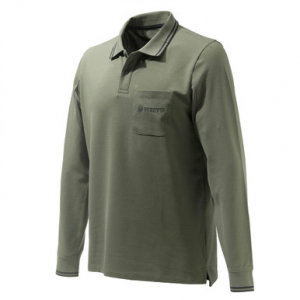 Beretta Airmesh LS Polo Green X Large MP451T13540715XL Top