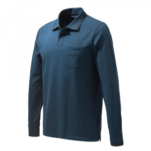 Beretta Airmesh LS Polo Blue Total Eclipse X Small MP451T13540504XS Top, XS