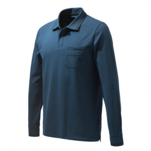 Beretta Airmesh LS Polo Blue Total Eclipse 2XL MP451T13540504XXL Top