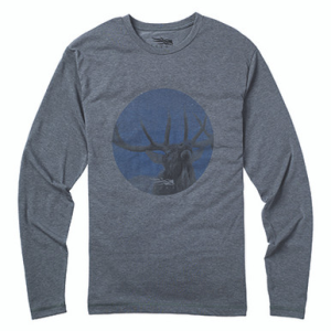 Sitka Gear Sitka Bugle Long Sleeve T-Shirt Lead 20033-PB Top