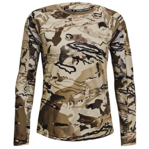 Under Armour Women's Iso-Chill Brushline LS Shirt UA Barren Camo/Blk XS 1365593-999005