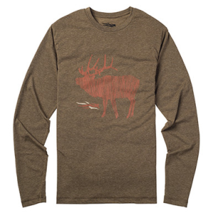 Sitka Gear Sitka ELK Sketch Long Sleeve T-Shirt Mud 20040-MD Top