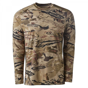 Under Armour Whitetail Iso-Chill Brush Line Long Sleeve T-Shirt UA Barren Camo/Black XXL 1361308-999007 Top, L