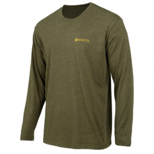 Beretta Wing Drop Long Sleeve T-Shirt Heather Mil Green Large TS231T189007AUL