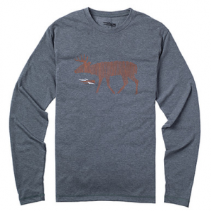 Sitka Gear Sitka Deer Sketch T-Shirt LS Lead XXX Large|20036-PB-3XL Top