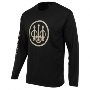 Beretta Trident Logo Long Sleeve T-Shirt Black Small TS229T18900999S