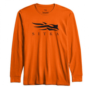 Sitka Gear Icon Long Sleeve T-Shirt Ultra Orange Medium 600419-UAO-M Top