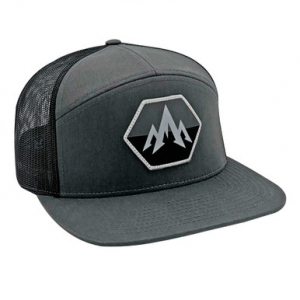 Pnuma Outdoors Hex Flat Brim Trucker Hat Cap Charcoal OSFM CP-HX-CH