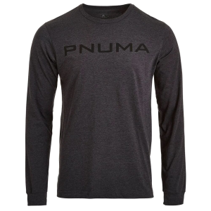 Pnuma Outdoors Side Swipe Long Sleeve T-Shirt Shirt Dark Grey XL LS-TS-SS-DG-XL in Gray, L