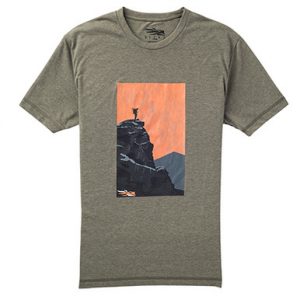 Sitka Gear Sitka Element T-Shirt Big Game SS Pyrite Medium 20060-PY-M Top in Optifade Subalpine