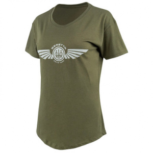 Beretta Women's Dea Wings Short Sleeve T-Shirt Heather Mil Green X Large TS110T189007AUXL