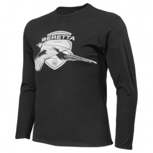 Beretta Birdy LS T-Shirt Black Medium TS202T18900999M Top