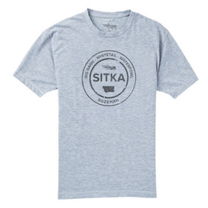 Sitka Gear Sitka Sitka Seal T-Shirt SS Heather Grey Small 20083-HG-S Top in Optifade Subalpine
