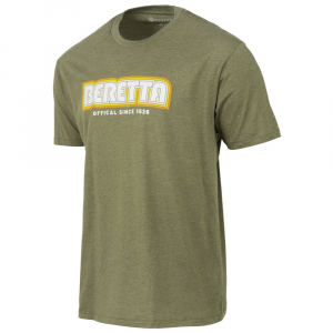 Beretta Retro 2.0 SS T-Shirt Heather Mil Green 3XL TS225T189007AUXXXL Top in Odg, M