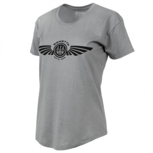 Beretta Women's Dea Wings Short Sleeve T-Shirt Stone Heather Small TS110T1890096BS