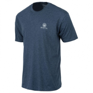 Beretta Rail SS T-Shirt Navy Heather Medium TS223T1890051YM Top