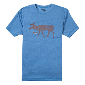 Sitka Gear Sitka Deer Sketch Short Sleeve T-Shirt Lake Blue 20035-LB Top