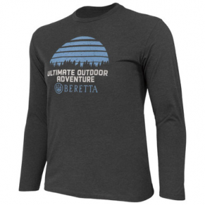 Beretta UOA LS T-Shirt Charcoal Large TS209T18900093L Top