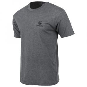 Beretta Rail SS T-Shirt Heather Grey X Large TS223T1890090UXL Top in Gray, XL