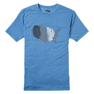 Sitka Gear Sitka United States of Waterfowl T-Shirt SS Lake Blue 20048-LB Top