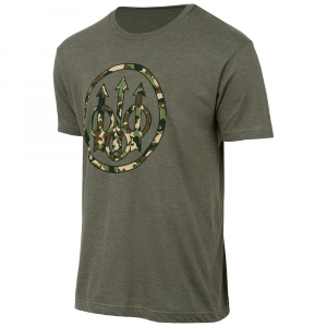 Beretta Heritage SS T-Shirt Heather Mil Green Small TS735T189007AUS Top in Odg, S