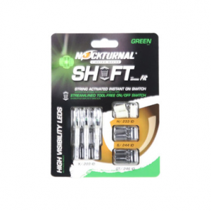 Nockturnal Shift Universal Green Lighted Nock 3pk NT-831